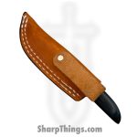 Anza Knives - ANZA-8F-14 - Bambino - Fixed Blade Knife - Carbon Steel Satin Drop Point - Mixed Wood - Blue - Image 7