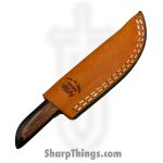 Anza Knives - ANZA-8F-15 - Bambino - Fixed Blade Knife - Carbon Steel Satin Drop Point - Walnut - Brown - Image 6