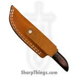 Anza Knives - ANZA-8F-15 - Bambino - Fixed Blade Knife - Carbon Steel Satin Drop Point - Walnut - Brown - Image 7