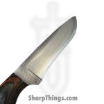 Anza Knives - ANZA-8F-16 - Bambino - Fixed Blade Knife - Carbon Steel Satin Drop Point - Mixed Wood - Black Green Copper - Image 3