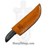Anza Knives - ANZA-8F-16 - Bambino - Fixed Blade Knife - Carbon Steel Satin Drop Point - Mixed Wood - Black Green Copper - Image 6