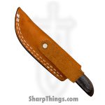 Anza Knives - ANZA-8F-16 - Bambino - Fixed Blade Knife - Carbon Steel Satin Drop Point - Mixed Wood - Black Green Copper - Image 7