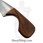 Anza Knives - ANZA-NK-09 - Charlie's Neck Knife - Fixed Blade Knife - Carbon Steel Satin Drop Point - Walnut - Brown - Image 4