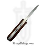 Anza Knives - ANZA-NK-09 - Charlie's Neck Knife - Fixed Blade Knife - Carbon Steel Satin Drop Point - Walnut - Brown - Image 5