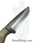 Anza Knives - ANZA-RCR-10 - Rancher - Fixed Blade Knife - Carbon Steel Satin Drop Point - Sheep Horn - Tan Multi - Image 3