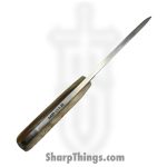Anza Knives - ANZA-RCR-10 - Rancher - Fixed Blade Knife - Carbon Steel Satin Drop Point - Sheep Horn - Tan Multi - Image 6