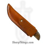 Anza Knives - ANZA-RCR-11 - Rancher - Fixed Blade Knife - Carbon Steel Satin Drop Point - Sheep Horn - Tan Multi - Image 8