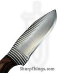 Anza Knives - ANZA-WF-08 - Border Knife - Fixed Blade Knife - Carbon Steel Satin Curvetooth - Buckskin - Brown Multi - Image 3