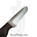 Anza Knives - ANZA-WRK-05 - Work Knife - Fixed Blade Knife - Carbon Steel Satin Drop Point - Walnut - Brown - Image 3