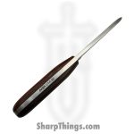 Anza Knives - ANZA-WRK-05 - Work Knife - Fixed Blade Knife - Carbon Steel Satin Drop Point - Walnut - Brown - Image 5