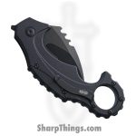 Brous Blades - BRBM001B - Enforcer - Folding Knife - D2 Coated Hawkbill - G10 - Black - Image 2