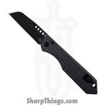 Heretic Knives - H113-8A-BS26 - Jinn - Automatic Knife - CPM MagnaCut Battleworn Wharncliffe - Aluminum - Battleship Grey