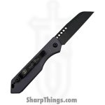 Heretic Knives - H113-8A-BS26 - Jinn - Automatic Knife - CPM MagnaCut Battleworn Wharncliffe - Aluminum - Battleship Grey - Image 2