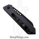 Heretic Knives - H113-8A-BS26 - Jinn - Automatic Knife - CPM MagnaCut Battleworn Wharncliffe - Aluminum - Battleship Grey - Image 3