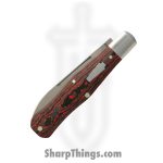 Jack Wolf Knives - COFFI-01-FC-LAVA - Coffin - Folding Knife - 14C28N Satin Sheepsfoot - Fat Carbon - Lava Flow - Image 3