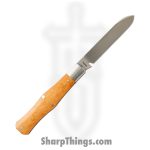 Jack Wolf Knives - COFFI-01-RCH-MAP-VAL - Coffin - Folding Knife - 14C28N Satin Sheepsfoot - Richlite - Maple Valley - Image 2