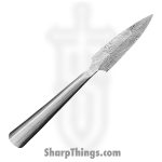 Silverline USA - DM.SP.0106 - Spear Head 6" - Fixed Blade Knife - 1095 HC Damascus Spear Point - Carbon Steel - Silver - Image 2