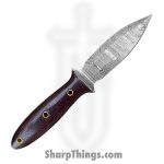 Silverline USA - DM001 - Damascus Dagger - Fixed Blade Knife - 1095 HC Damascus Dagger - Micarta - Brown - Image 2
