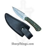 Silverline USA - DM010 - Skinner 9" - Fixed Blade Knife - 1095 HC Damascus Drop Point - Wood - Green - Image 5