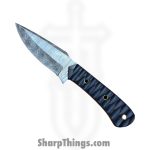 Silverline USA - DM011 - Skinner 9" - Fixed Blade Knife - 1095 HC Damascus Drop Point - Wood - Blue