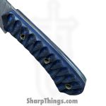 Silverline USA - DM011 - Skinner 9" - Fixed Blade Knife - 1095 HC Damascus Drop Point - Wood - Blue - Image 4