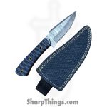 Silverline USA - DM011 - Skinner 9" - Fixed Blade Knife - 1095 HC Damascus Drop Point - Wood - Blue - Image 6