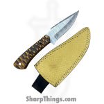 Silverline USA - DM012 - Skinner 9" - Fixed Blade Knife - 1095 HC Damascus Drop Point - Wood - Brown|Black - Image 6