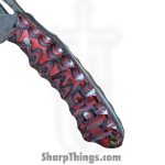 Silverline USA - DM024 - Skinner 9" - Fixed Blade Knife - 1095 HC Damascus Trailing Point - Wood - Red|Black - Image 4