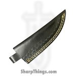 Silverline USA - DM026 - Skinner 7" - Fixed Blade Knife - 1095 HC Damascus Spear Point - Resin - Blue|Black - Image 4