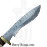 Silverline USA - DM1255 - Hunter 13" - Fixed Blade Knife - 1095 HC Damascus Recurve - Bone - Brown|White - Image 3