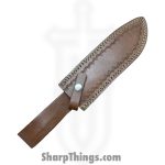 Silverline USA - DM1255 - Hunter 13" - Fixed Blade Knife - 1095 HC Damascus Recurve - Bone - Brown|White - Image 5
