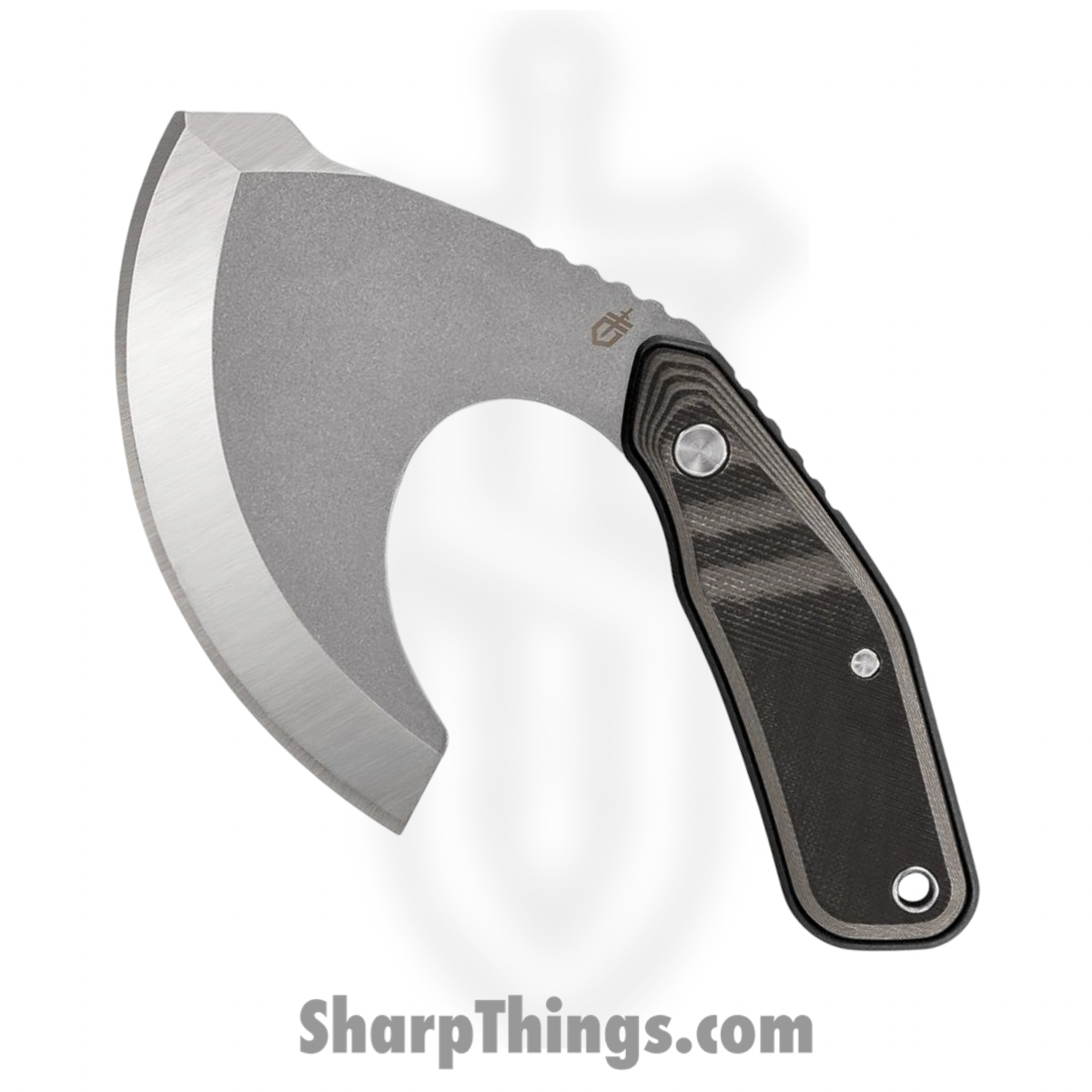 G1824_1.jpg Gerber - G1824 - Downwind - Fixed Blade Knife - 7Cr17MoV Stonewash Ulu - G10 - Black Green - Image 1