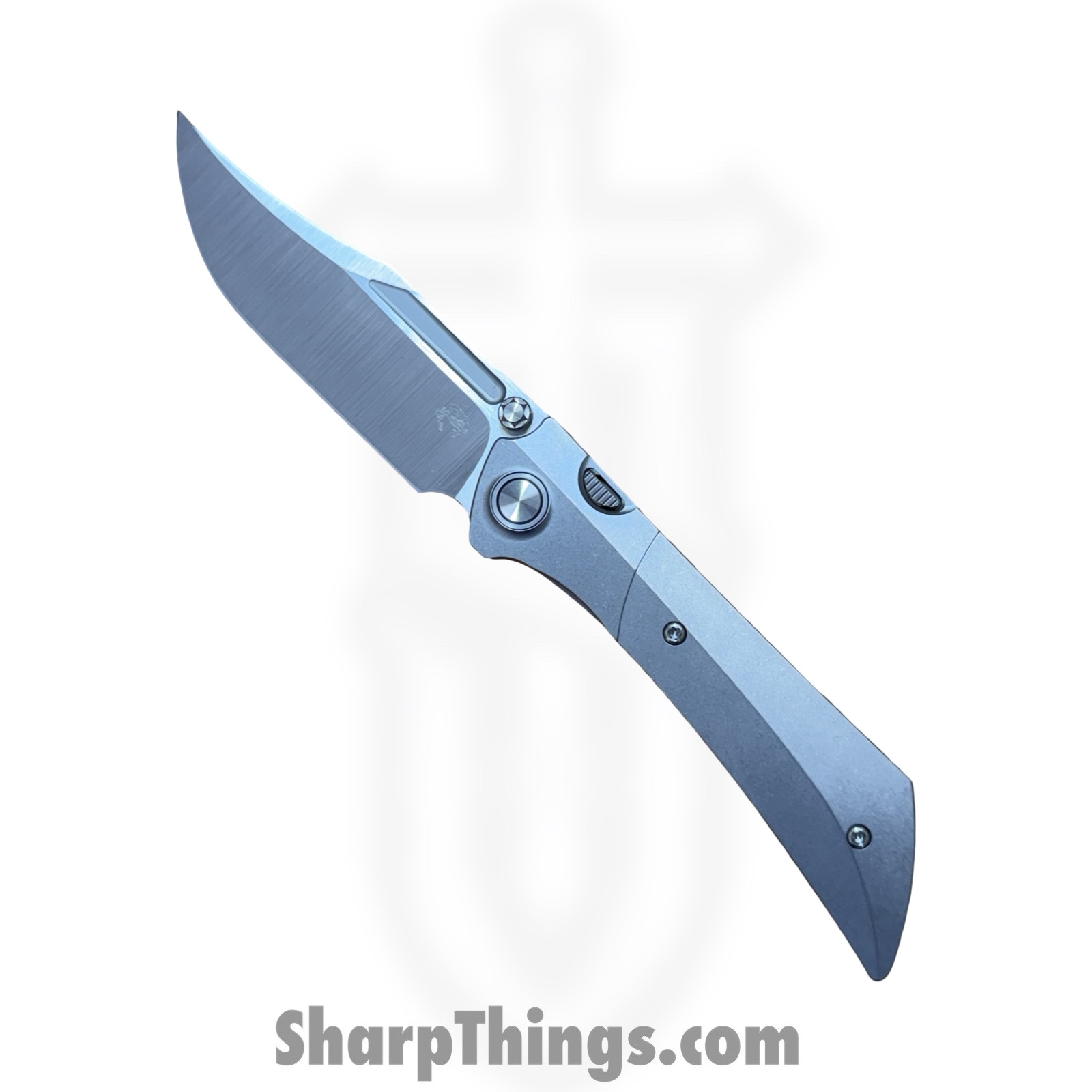 GKduneA4_1.jpg Gecko Customz KW - GCDUNEA4 - Dune A4 - Folding Knife - M390 Satin Clip Point - Titanium - Natural - Image 1