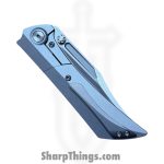 Gecko Customz KW - GCDUNEA4 - Dune A4 - Folding Knife - M390 Satin Clip Point - Titanium - Natural - Image 4