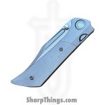 Gecko Customz KW - GCDUNEA4 - Dune A4 - Folding Knife - M390 Satin Clip Point - Titanium - Natural - Image 5