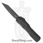Kershaw - KS9000RBLK - Livewire - OTF Auto - CPM MagnaCut Coated Reverse Tanto - Aluminum - Black