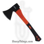 Marbles - MR661 - German Axe - Fixed Blade Knife - EN 9 Carbon Steel Coated Axe - Fiberglass - Orange Black