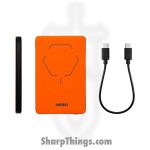 Nebo - NEB-PBK-0020 - Ultra Thin 5K Magnetic Power Bank - Aluminum - Orange - Image 4