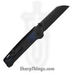 QSP - QS130V2E2 - Penguin V2 - Folding Knife - D2 Coated Sheepsfoot - G10 Shredded CF Inlay - Black Blue - Image 2