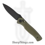 Spartan Blades - SFBL15BKGR - Eleos - Folding Knife - 154CM Coated Drop Point - GFN - OD Green
