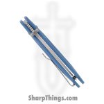 Spartan Blades - SFBL15SWBL - Eleos - Folding Knife - 154CM Stonewash Drop Point - GFN - Blue - Image 5