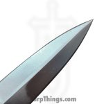 Silverline USA - SS001 - Dagger 9" - Fixed Blade Knife - Stainless Satin DE - Wood - Grey|Yellow - Image 4