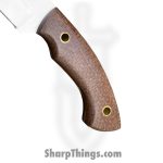 Silverline USA - SS005 - Skinner 9" - Fixed Blade Knife - Stainless Satin Leaf - Micarta - Brown - Image 3