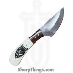 Silverline USA - SS022 - DP Skinner 6.5" - Fixed Blade Knife - Stainless Satin Drop Point - Wood - White - Image 2