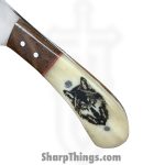 Silverline USA - SS022 - DP Skinner 6.5" - Fixed Blade Knife - Stainless Satin Drop Point - Wood - White - Image 5