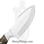Silverline USA - SS024 - Skinner - Fixed Blade Knife - Stainless Satin Clip Point - Resin - Brown - Image 3