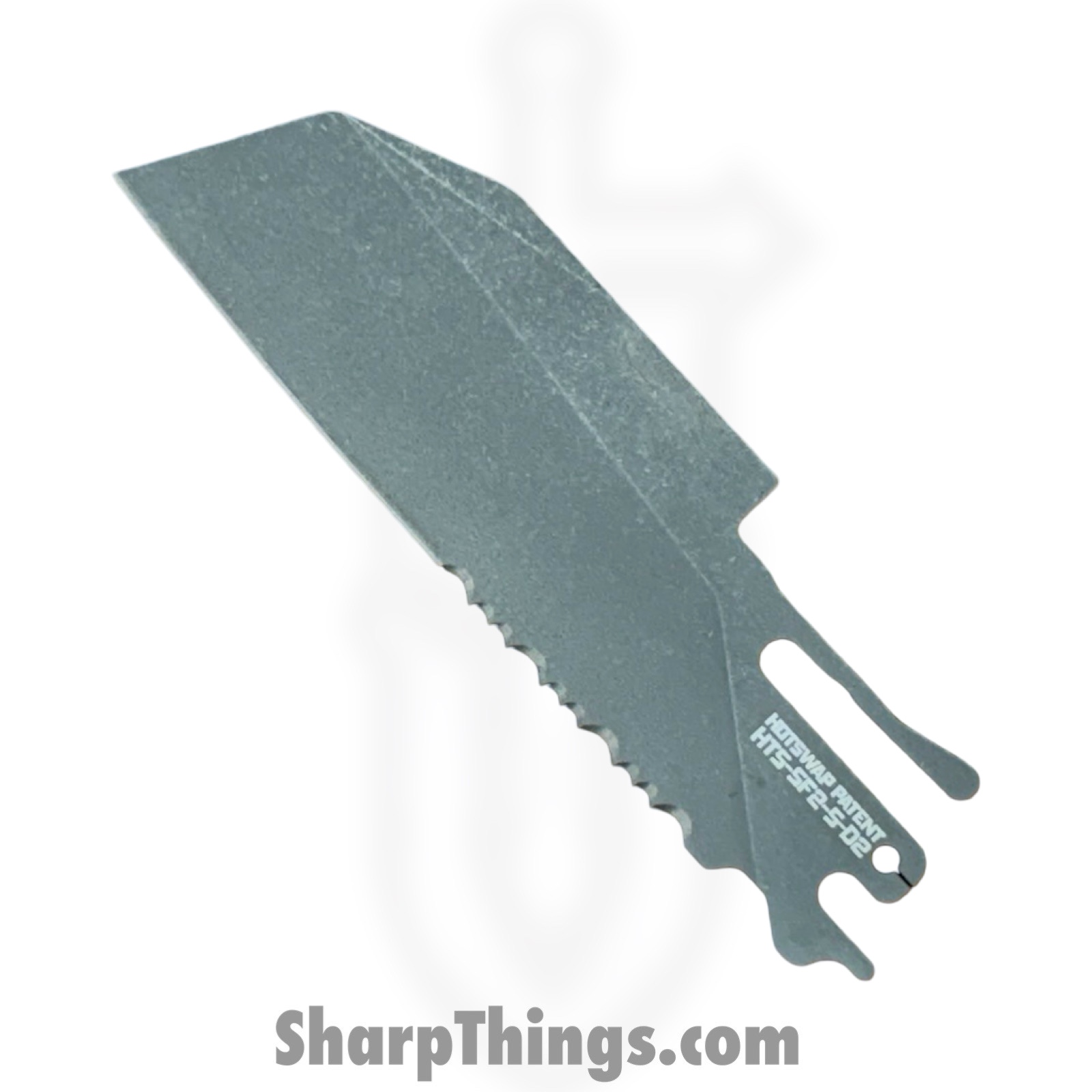 Trandbld7_1.jpg Exceed Designs - Tirandbld7 - TiRant Ultra HotSwap Full Length Blade Replacement - D2 Stonewash Wharncliffe P/S - Natural - Image 1