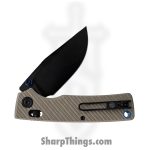 Vosteed - VOSA3103 - Porcupine ModSwap - Folding Knife - 154CM Black Stonewash Clip Point - G10 - Tan - Image 3
