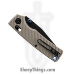 Vosteed - VOSA3103 - Porcupine ModSwap - Folding Knife - 154CM Black Stonewash Clip Point - G10 - Tan - Image 4