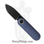 Vosteed - VOSA3723 - Corgi V - Folding Knife - 14C28N Coated Drop Point - Aluminum - Blue